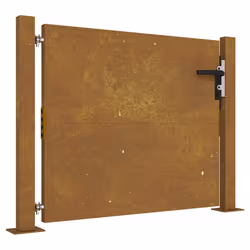 vidaXL Cancello da Giardino 105x105 cm in Acciaio Corten - Vista aggiuntiva 2