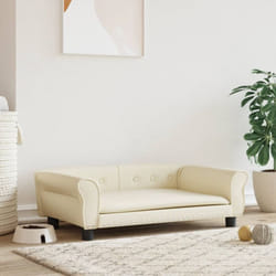 Lettino per Cani Crema 95x55x30 cm in Similpelle vidaXL21566