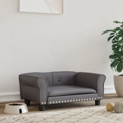 Lettino per Cani, Brandina per Cani Grigio 70x45x30 cm in Similpelle vidaXL