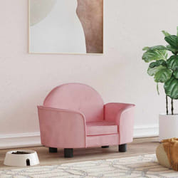 Lettino per Cani, Brandina per Cani Rosa 66x40x45 cm in Velluto Vidaxl