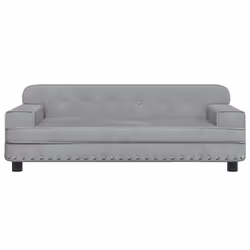 Lettino per Cani Grigio Chiaro 90x53x30 cm in Vellutocod mxl 71180 - Vista aggiuntiva 3