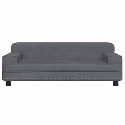 Lettino per Cani Grigio Scuro 90x53x30 cm in Vellutocod mxl 119384 - Vista aggiuntiva 3