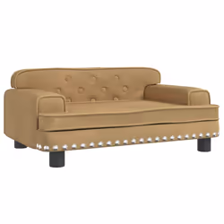 Lettino per Cani Marrone 70x45x30 cm in Vellutocod mxl 119165 - Vista aggiuntiva 2