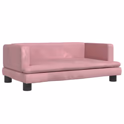 Lettino per Cani Rosa 80x45x30 cm in Vellutocod mxl 71186 - Vista aggiuntiva 2