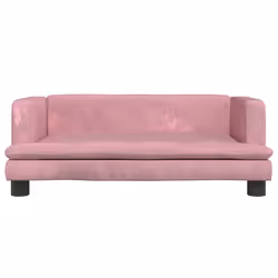 Lettino per Cani Rosa 80x45x30 cm in Vellutocod mxl 71186 - Vista aggiuntiva 3
