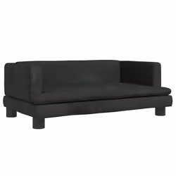 Lettino per Cani Nero 80x45x30 cm in Vellutocod mxl 119169 - Vista aggiuntiva 2