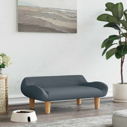 Lettino per Cani, Brandina per Cani Grigio Scuro 70x40x24 cm in Tessuto Vidaxl