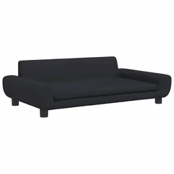 Lettino per Cani Nero 100x54x33 cm in Vellutocod mxl 95246