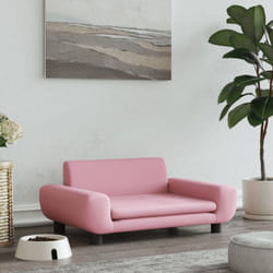 Vidaxl - Lettino per Cani Rosa 70x45x33 cm in Velluto 36557