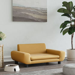Vidaxl - Lettino per Cani, Brandina per Cani Marrone 70x45x33 cm in Velluto