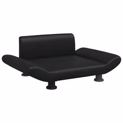 Lettino per Cani Nero 70x45x28 cm in Similpellecod mxl 95247 - Vista aggiuntiva 2