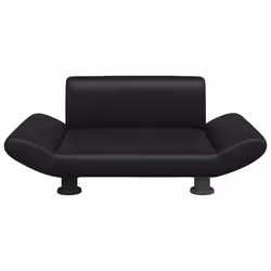 Lettino per Cani Nero 70x45x28 cm in Similpellecod mxl 95247 - Vista aggiuntiva 3