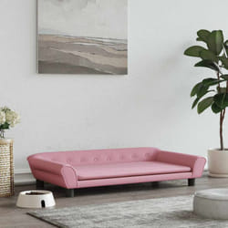 Vidaxl - Lettino per Cani Rosa 100x50x21 cm in Velluto 77815