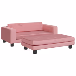 Lettino per Cani con Estensione Rosa 100x50x30 cm in Vellutocod mxl 95254 - Vista aggiuntiva 2