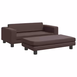 Lettino per Cani con Estensione Marrone 100x50x30 cm Similpellecod mxl 71203 - Vista aggiuntiva 2