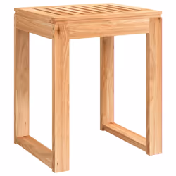 Sgabello da Bagno 40x30x46 cm in Legno Massello di Nocecod mxl 80592