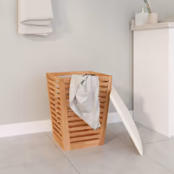 Sgabello da Bagno 40,5x40,5x56 cm in Legno Massello di Nocecod mxl 73313 - Vista aggiuntiva 3