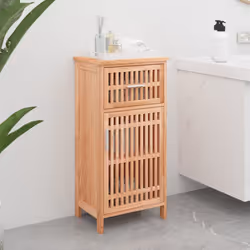 Armadietto da Bagno 42x29x82 cm in Legno Massello di Nocecod mxl 126177