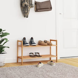 Scarpiera Salvaspazio, Portascarpe 69x27x41 cm in Legno Massello di Noce Vidaxl