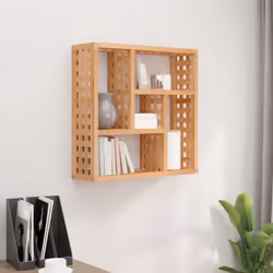 Questa mensola da parete in legno è splendida e di classe. È un'ottima opzione decorativa e portaoggetti. Legno massello di n ...
