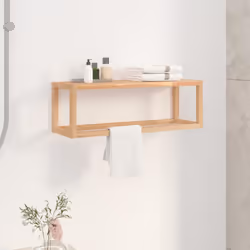 Ottimizzate lo spazio nel vostro bagno e aggiungete un aspetto rustico con questo portasciugamani in legno! Legno massello di ...