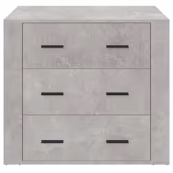 vidaXL Credenza Grigio Cemento 80x33x70 cm in Legno Multistrato - Vista aggiuntiva 3