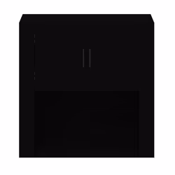 vidaXL Mobile a Parete Nero 80x33x80 cm in Legno Multistrato - Vista aggiuntiva 3