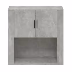 vidaXL Mobile a Parete Grigio Cemento 80x33x80 cm in Legno Multistrato - Vista aggiuntiva 3