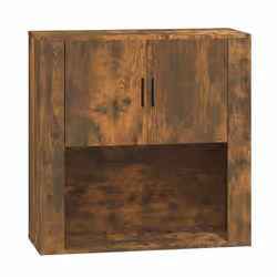 vidaXL Armadietto a Muro Rovere Fumo 80x33x80 cm in Legno Multistrato - Vista aggiuntiva 2