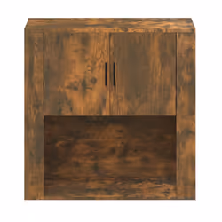 vidaXL Armadietto a Muro Rovere Fumo 80x33x80 cm in Legno Multistrato - Vista aggiuntiva 3