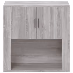 vidaXL Mobile Pensile Grigio Sonoma 80x33x80 cm in Legno Multistrato - Vista aggiuntiva 3