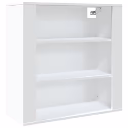 vidaXL Mobile a Parete Bianco 80x33x80 cm in Legno Multistrato - Vista aggiuntiva 2