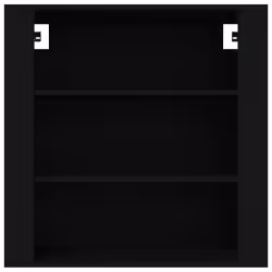 vidaXL Mobile a Parete Nero 80x33x80 cm in Legno Multistrato - Vista aggiuntiva 3