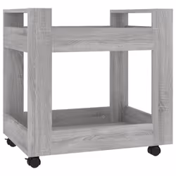 vidaXL Carrello Scrivania Grigio Sonoma 60x45x60 cm Legno Multistrato - Vista aggiuntiva 2