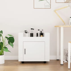 Carrello per Scrivania bianco 60x45x60 cm in Legno Multistrato Vidaxl 1503