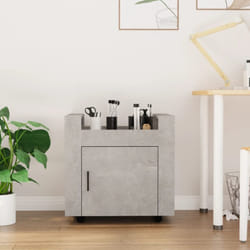 Carrello Scrivania Grigio cemento 60x45x60 cm Legno Multistrato Vidaxl 4722