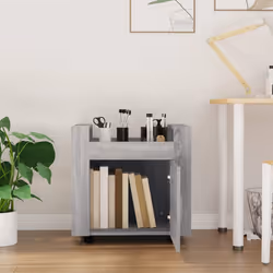 vidaXL Carrello Scrivania Grigio Sonoma 60x45x60 cm Legno Multistrato - Vista aggiuntiva 3