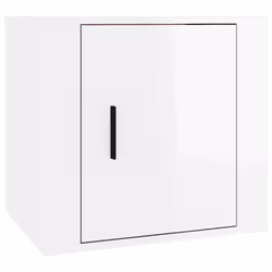 vidaXL Comodino Bianco Lucido 50x39x47 cm - Vista aggiuntiva 2
