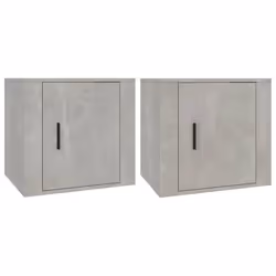 vidaXL Comodini 2 pz Grigio Cemento 50x39x47 cm - Vista aggiuntiva 2