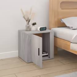 vidaXL Comodino Grigio Sonoma 50x39x47 cm - Vista aggiuntiva 3
