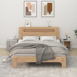 vidaXL Comodino 2 pz Grigio Sonoma 50x39x47 cm