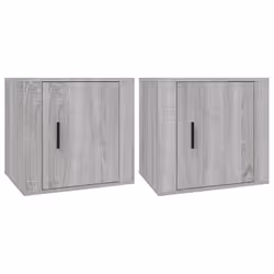 vidaXL Comodino 2 pz Grigio Sonoma 50x39x47 cm - Vista aggiuntiva 2