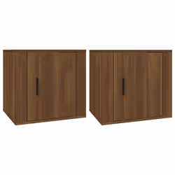vidaXL Comodini 2 pz Rovere Marrone 50x39x47 cm - Vista aggiuntiva 2