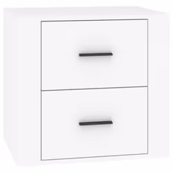 vidaXL Comodino Bianca 50x39x47 cm - Vista aggiuntiva 2
