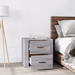 vidaXL Comodino Grigio Sonoma 50x39x47 cm - Vista aggiuntiva 3