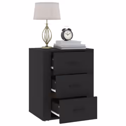 VidaXL 816713 comodino Nero - Vista aggiuntiva 5