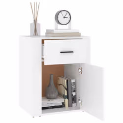 VidaXL 816720 comodino Bianco - Vista aggiuntiva 5
