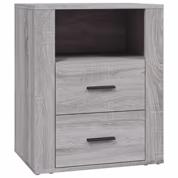 vidaXL Comodino Grigio Sonoma 50x36x60 cm in Legno Multistrato - Vista aggiuntiva 2