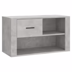 vidaXL Scarpiera Grigio Cemento 80x35x45 cm in Legno Multistrato - Vista aggiuntiva 2
