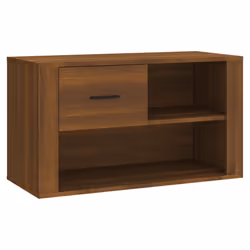 vidaXL Scarpiera Rovere Marrone 80x35x45 cm in Legno Multistrato - Vista aggiuntiva 2